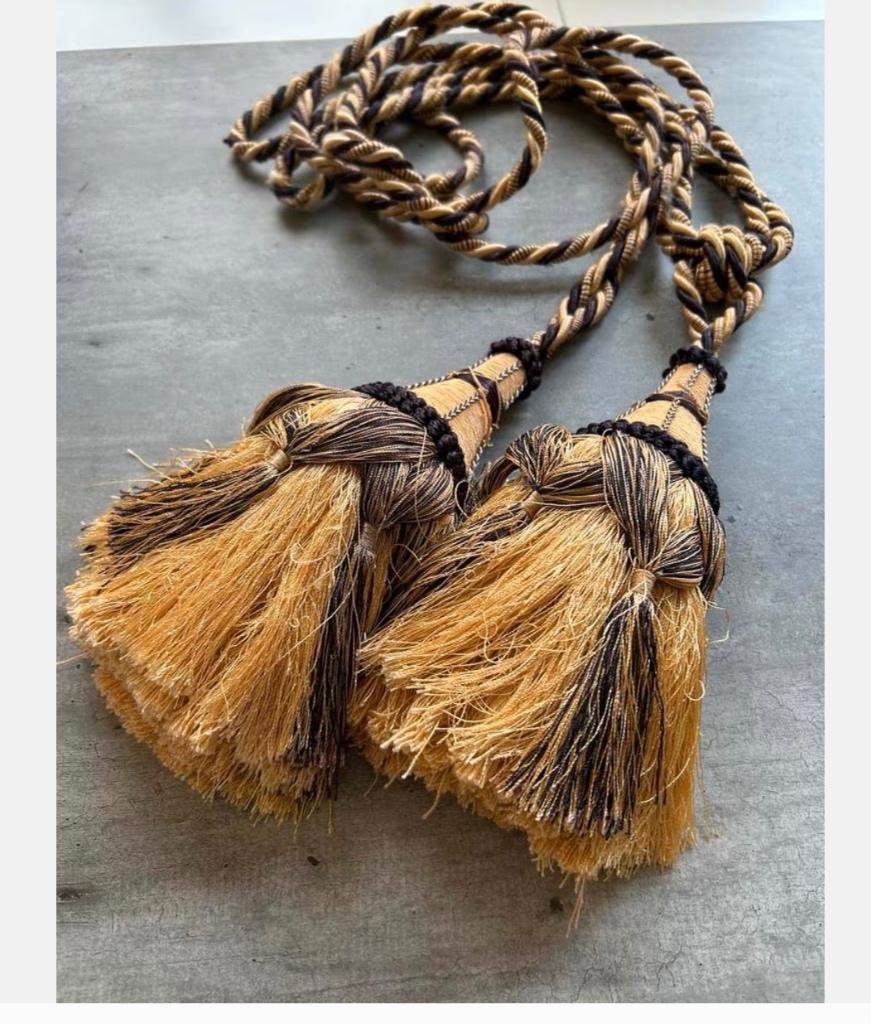 Twee grote Franse embrasse, zware klossen, Antiek en Kunst, Ophalen of Verzenden