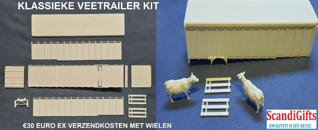 schaal 1op 50 vee trailer kits, Hobby en Vrije tijd, Modelauto's | 1:50, Ophalen of Verzenden, Nieuw, Bus of Vrachtwagen