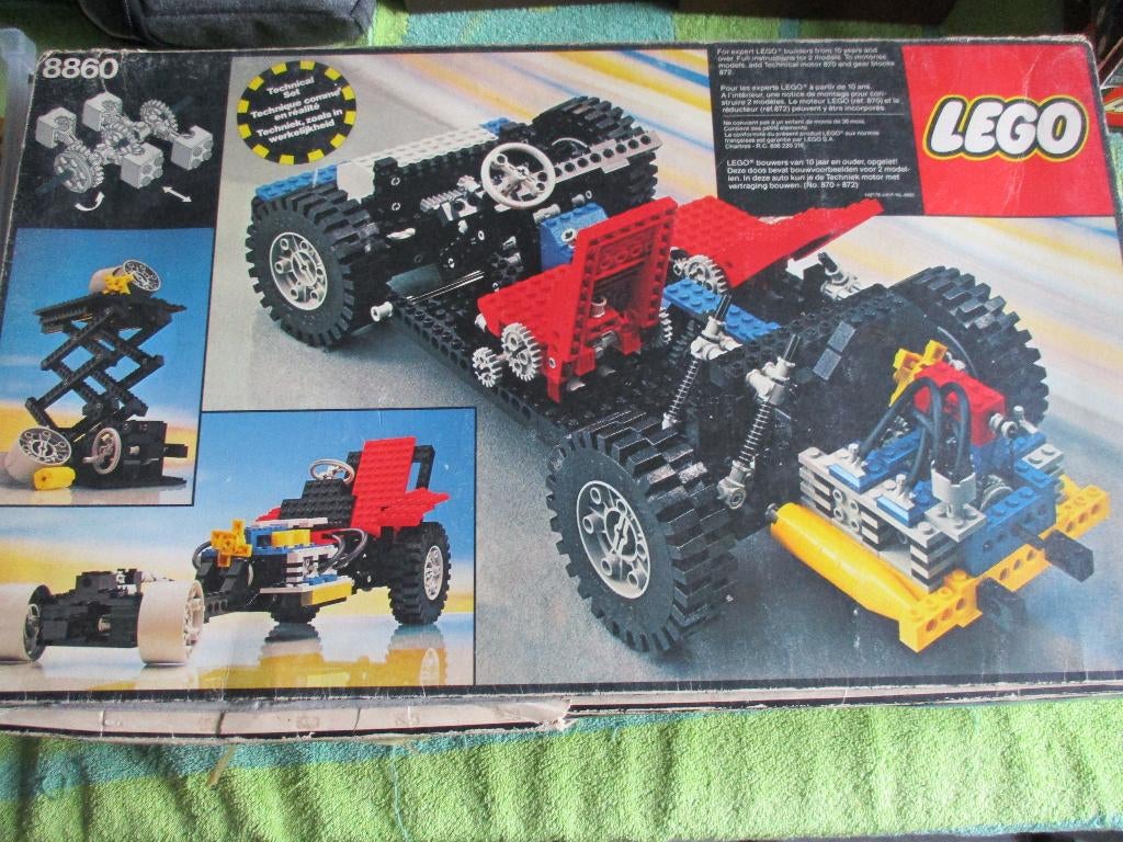 lego technic Set 8860 Auto Chassis, Ophalen of Verzenden, Gebruikt, Complete set, Lego