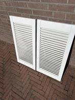 Louvre deuren - set van 2 (afm: 76x38 per deur), Doe-het-zelf en Verbouw, Deuren en Horren, Ophalen, Gebruikt, Minder dan 80 cm