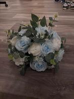 Prachtig Kunstbloemstuk - Blauw & Wit 26X, Ophalen of Verzenden, Nieuw, Binnen