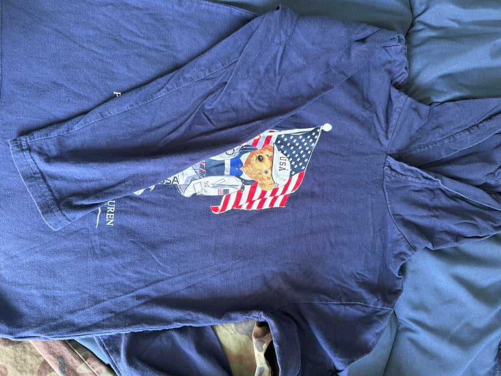 Polo Bear Ralph Lauren Hoodie - 122, Ophalen of Verzenden, Gedragen, Overige maten, Blauw