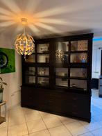 Grote zwarte buffetkast, Ophalen, Met plank(en), Gebruikt, 200 cm of meer