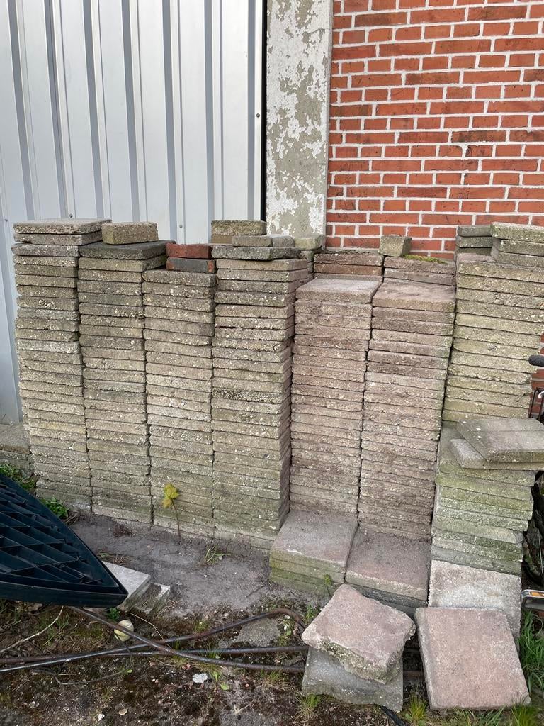 Tegels 30x30 cm, Ophalen, Gebruikt, Beton, Terrastegels