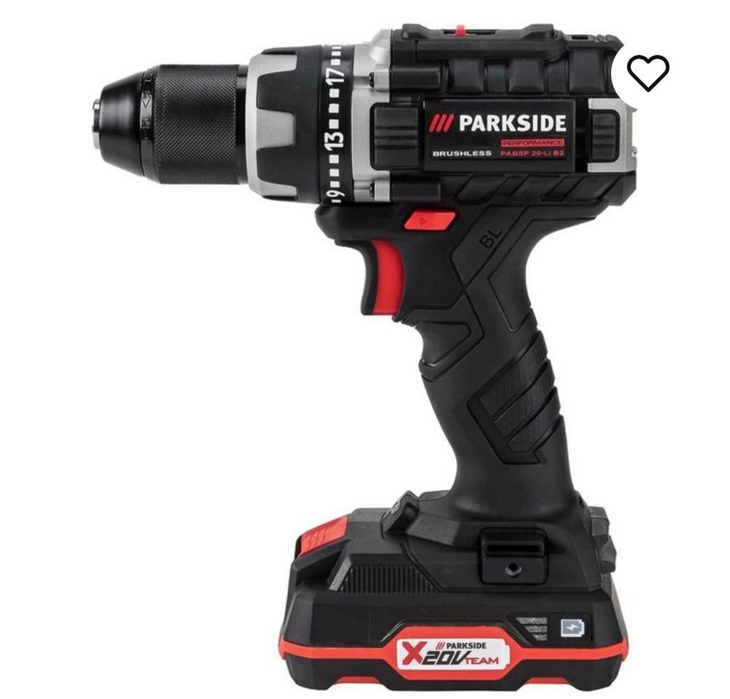 PARKSIDE PERFORMANCE Accu-schroefboormachine 20V incl accu, Doe-het-zelf en Verbouw, Gereedschap | Boormachines, Ophalen, 600 watt of meer