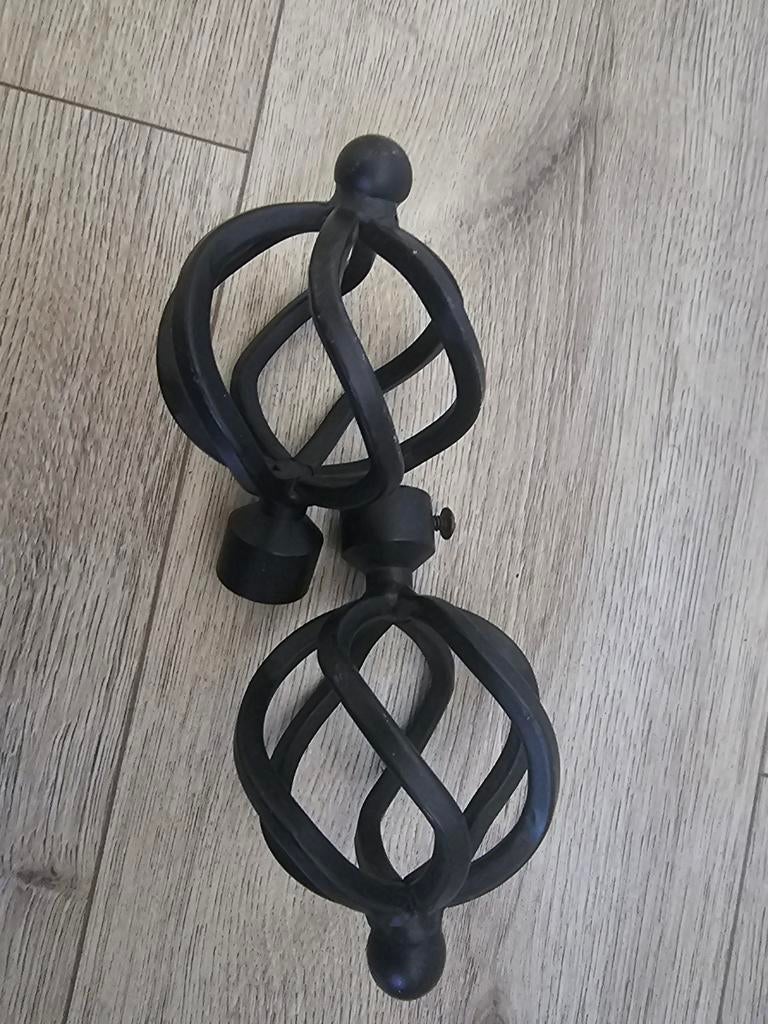 Afsluiting gordijnroede, Ophalen of Verzenden, Zwart, Minder dan 100 cm