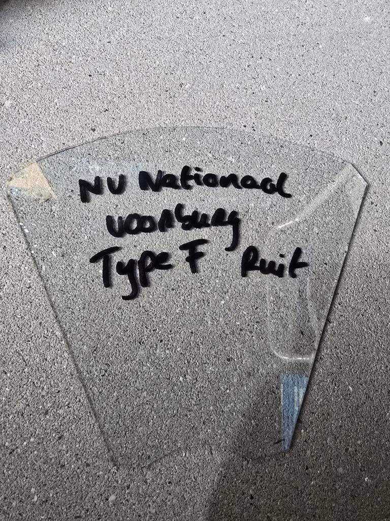 Antiek Ruitje tbv Nationaal Weegschaal type F Voorburg €15, Antiek en Kunst, Ophalen of Verzenden