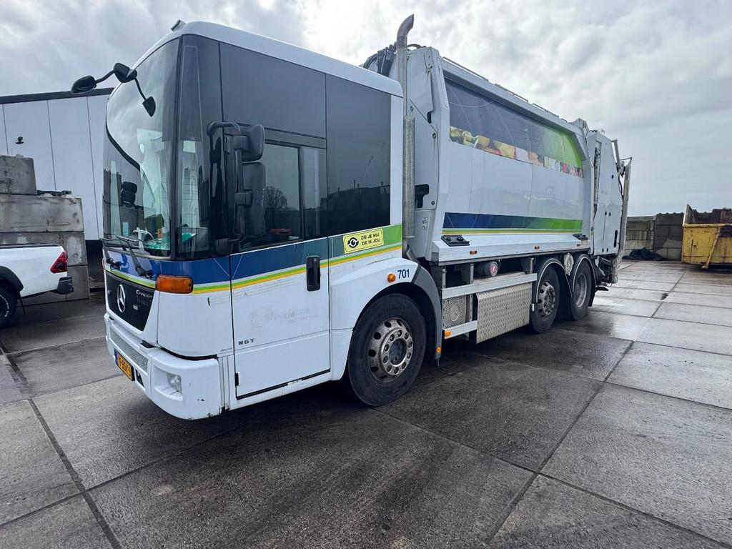 Mercedes-Benz Econic 2628 Vuilniswagen , Good condition ,Gee, Auto's, Euro 5, CNG (Aardgas), Wit, Mercedes-Benz