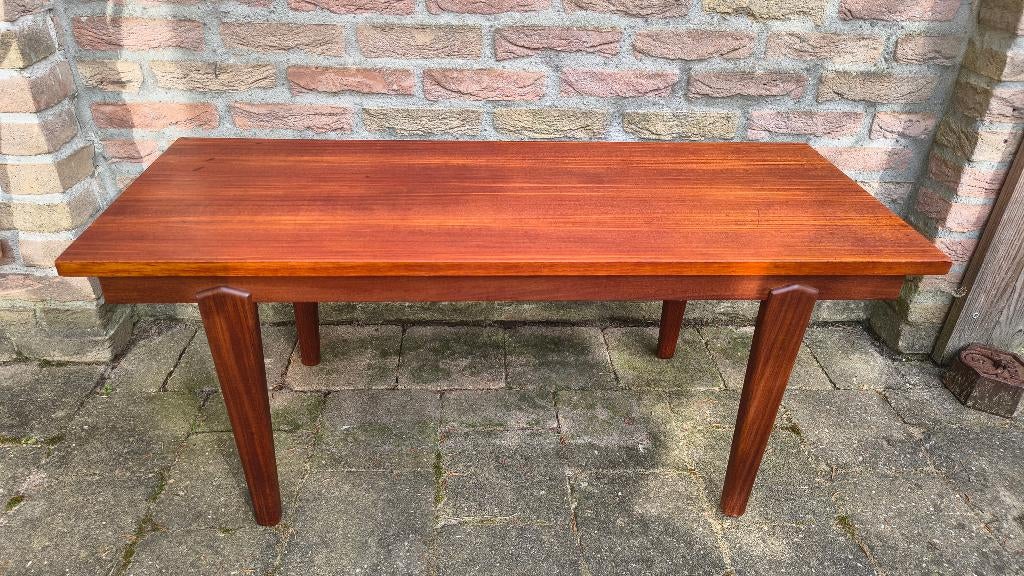 Vintage teak salontafel Deens design, Ophalen, Minder dan 50 cm, Gebruikt, 50 tot 100 cm