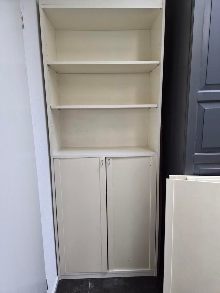Billy kast Ikea met extra kasttdeuren, Ophalen, Gebruikt, 200 cm of meer, 50 tot 100 cm