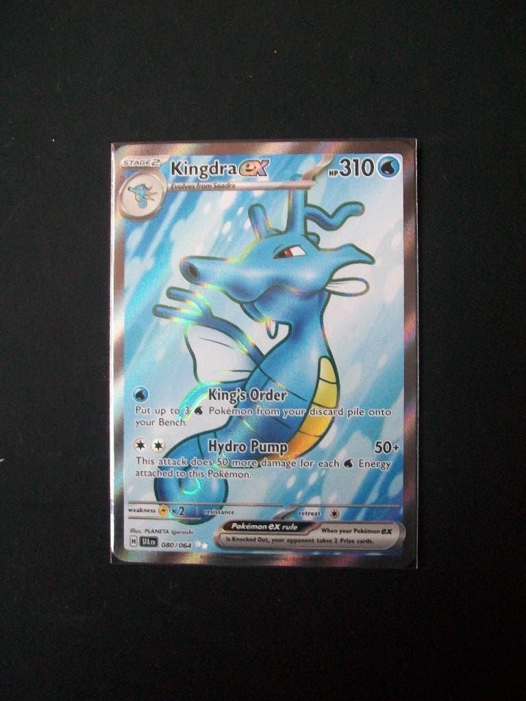1129: Nieuwe Pokemon kaart Secret KINGDRA EX HP310 (080/064), Verzenden, Nieuw, Losse kaart, Foil