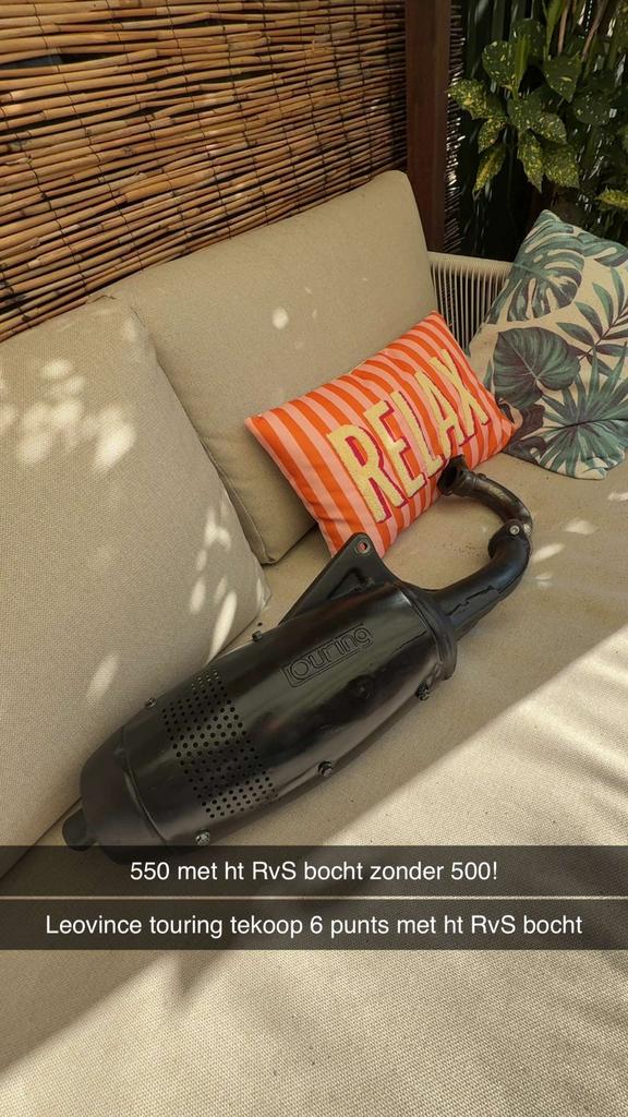 Leovince touring 6 punts met ht rvs bocht, Ophalen of Verzenden, Zo goed als nieuw