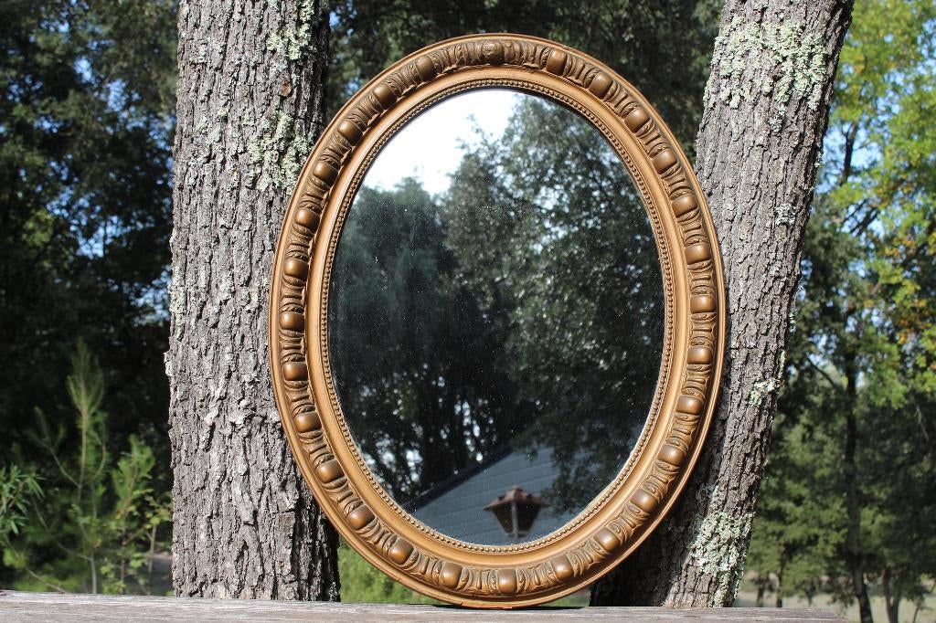 Brocante - Bijzondere ovale spiegels!, Ophalen, Gebruikt, Minder dan 100 cm, Ovaal