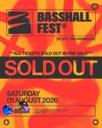 Basshall fest spaarnwoude zaterdag 1 augustus 2026 €120pp, Drie personen of meer