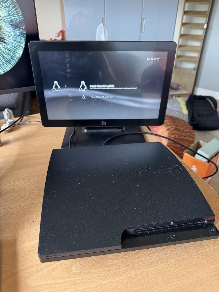 PlayStation 3 Slim 160GB met RP2040 BadWDSD, Ophalen of Verzenden, Zo goed als nieuw, Zonder controller, 160 GB