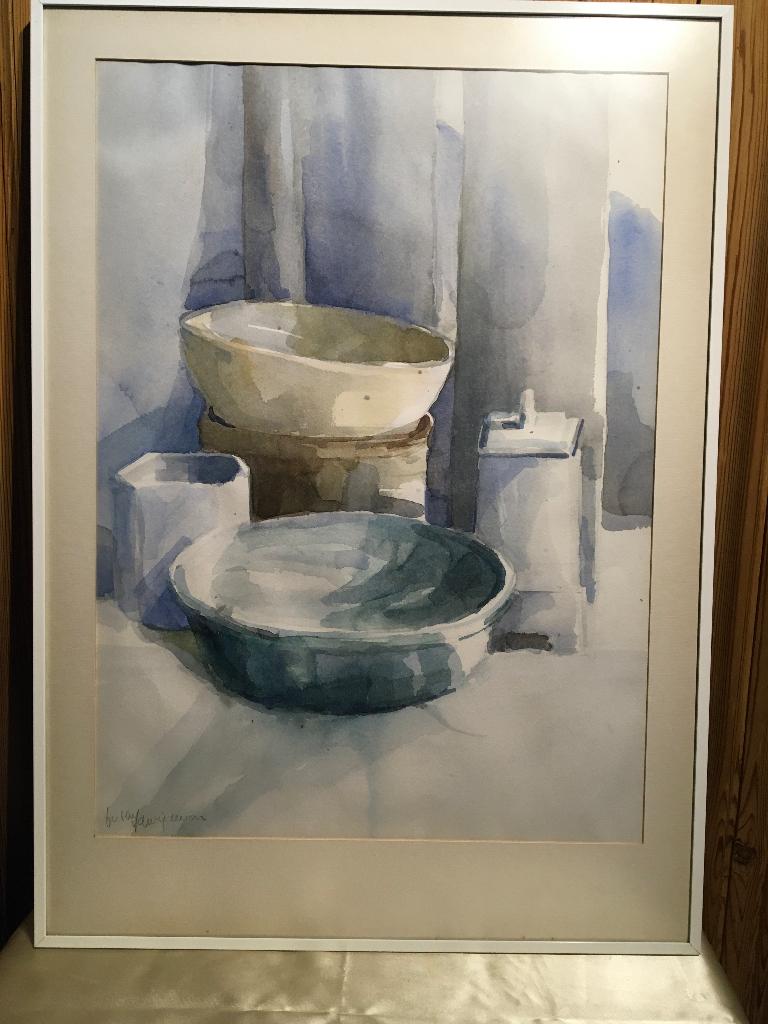 Aquarel gesigneerd Berthy van de Wijdeven, Ophalen