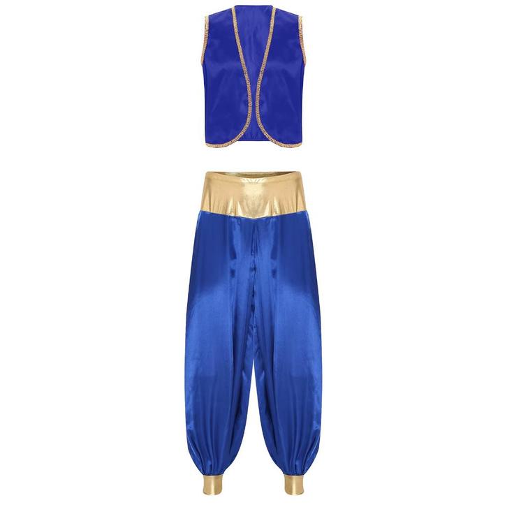 Blauw arabische prins kostuum, Kleding | Heren, Carnavalskleding en Feestkleding, Nieuw, Kleding, Historisch, Overige maten, Verzenden