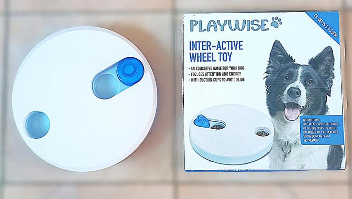 Intelligentiespel hond - 24.5 x 5.5 cm - wit-blauw, Dieren en Toebehoren, Hondenspeelgoed, Intelligentiespeelgoed, Ophalen of Verzenden