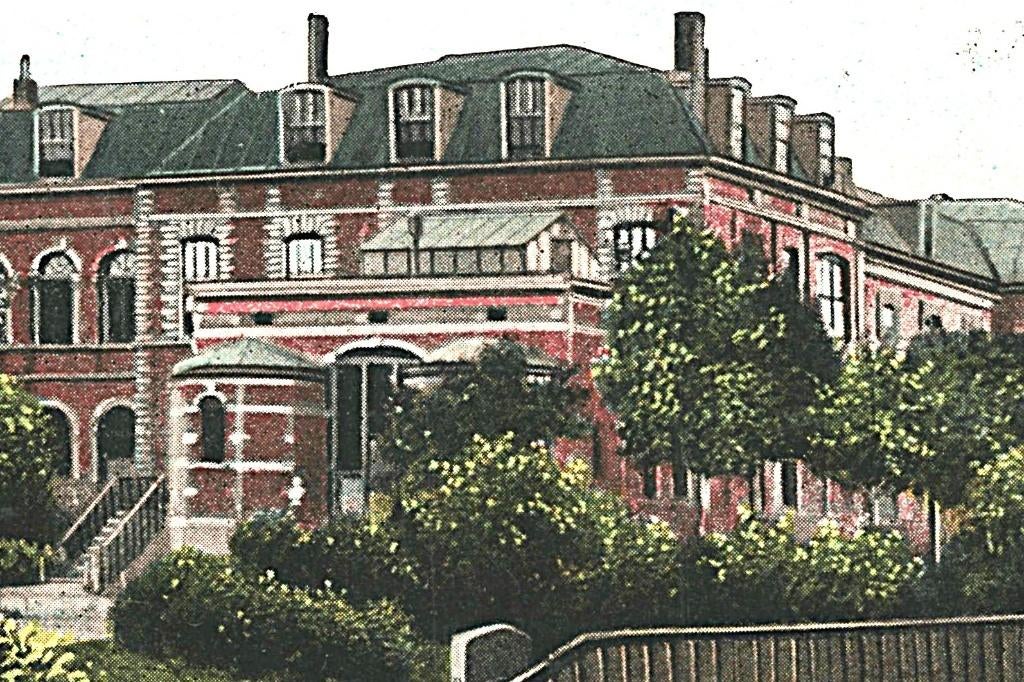 946723 Leiden ziekenhuis Morschsingel 1912 Gelopen, Verzamelen, Ophalen of Verzenden, Voor 1920, Gelopen, Zuid-Holland