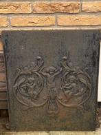 Antieke gietijzeren kachelplaat / haardplaat, Ophalen of Verzenden