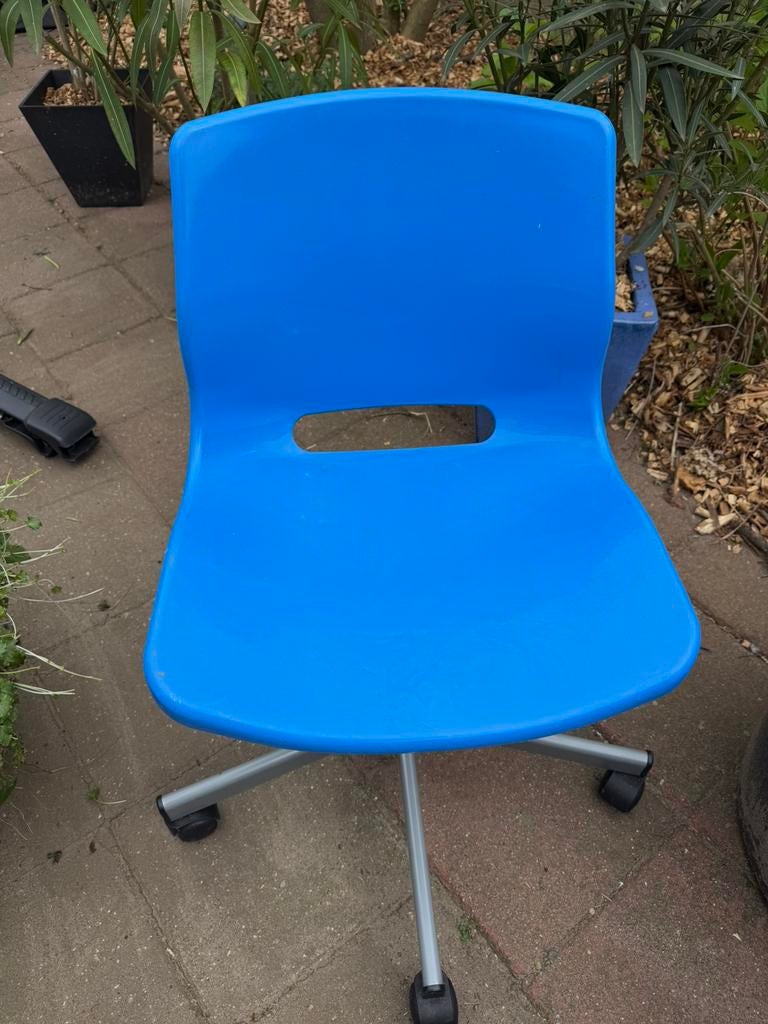 Ikea bureautstoeltje bureaustoel, Huis en Inrichting, Ophalen of Verzenden, Zo goed als nieuw, Blauw, Bureaustoel