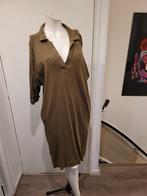 Leuke bruin / groene By Bar jurk maat M, Bruin, Ophalen of Verzenden, Zo goed als nieuw, Knielengte