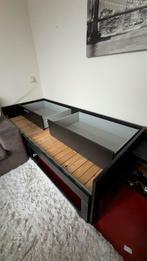 Ikea Brimnes Bedframe Zwart, Ophalen, Zwart, Tweepersoons, 140 cm