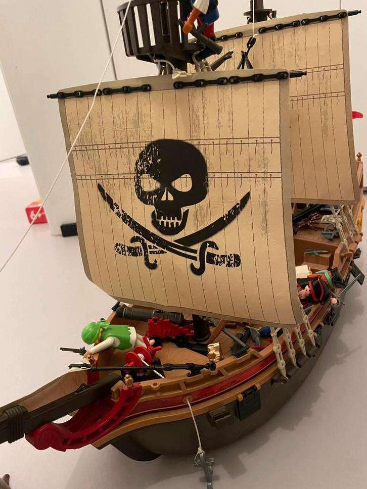 Playmobil piratenschip en eiland, Kinderen en Baby's, Speelgoed | Playmobil, Gebruikt, Ophalen