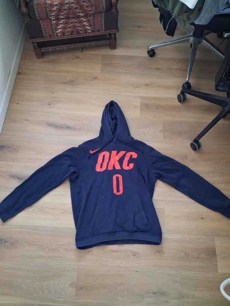 Nike NBA Hoodie Russell Westbrook OKC Thunder Maat L, Ophalen of Verzenden, Zo goed als nieuw, Kleding
