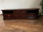 Teakhouten tv meubel, Ophalen, 150 tot 200 cm, Teakhout, Zo goed als nieuw