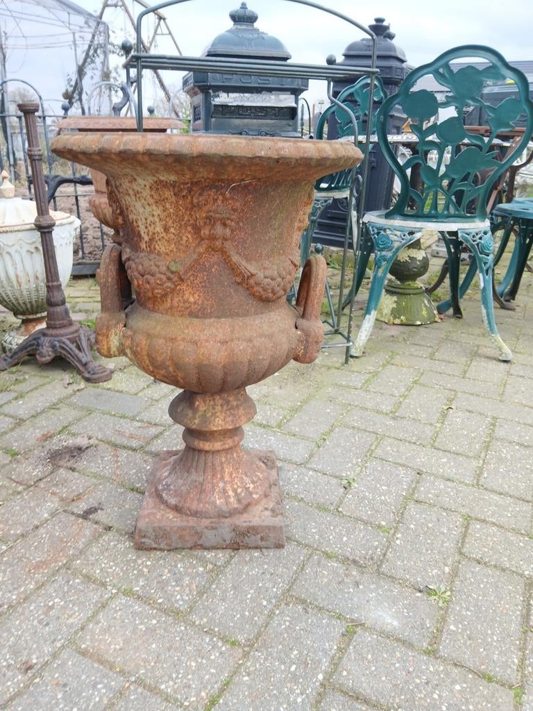 gietijzeren  tuinvaas, Tuin en Terras, Tuinvazen, Ophalen, Gebruikt