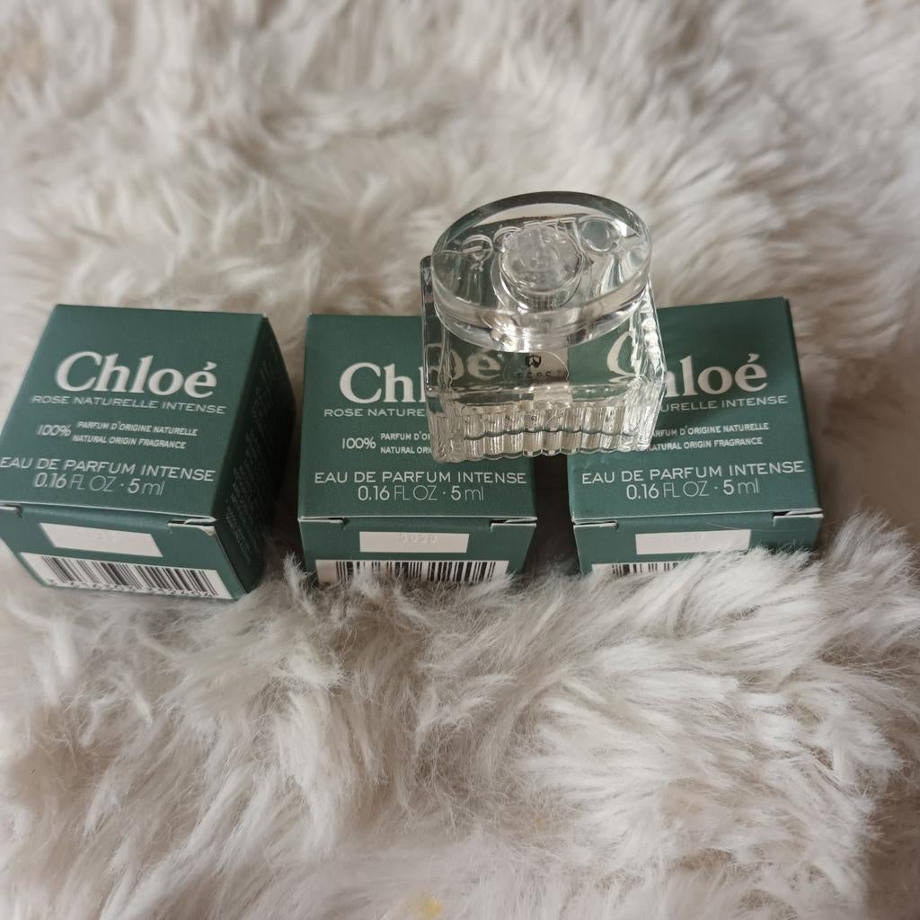 CHLOE rose naturelle intense miniatuur..3 stuks..nieuw, Ophalen of Verzenden, Nieuw