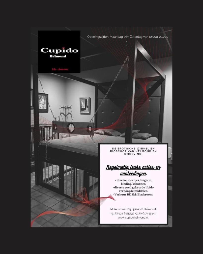 Cupido Helmond DE erotische winkel en cinema van Helmond, Ophalen, Nieuw