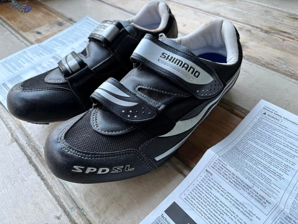 Shimano Fietsschoenen SPD - Maat 45 - Zwart, Gebruikt, Heren, Schoenen, Overige maten
