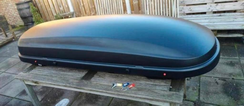 DAKKOFFER | BAGAGEBOX | 340 LITER | MATZWART, Auto diversen, Ophalen, Zo goed als nieuw