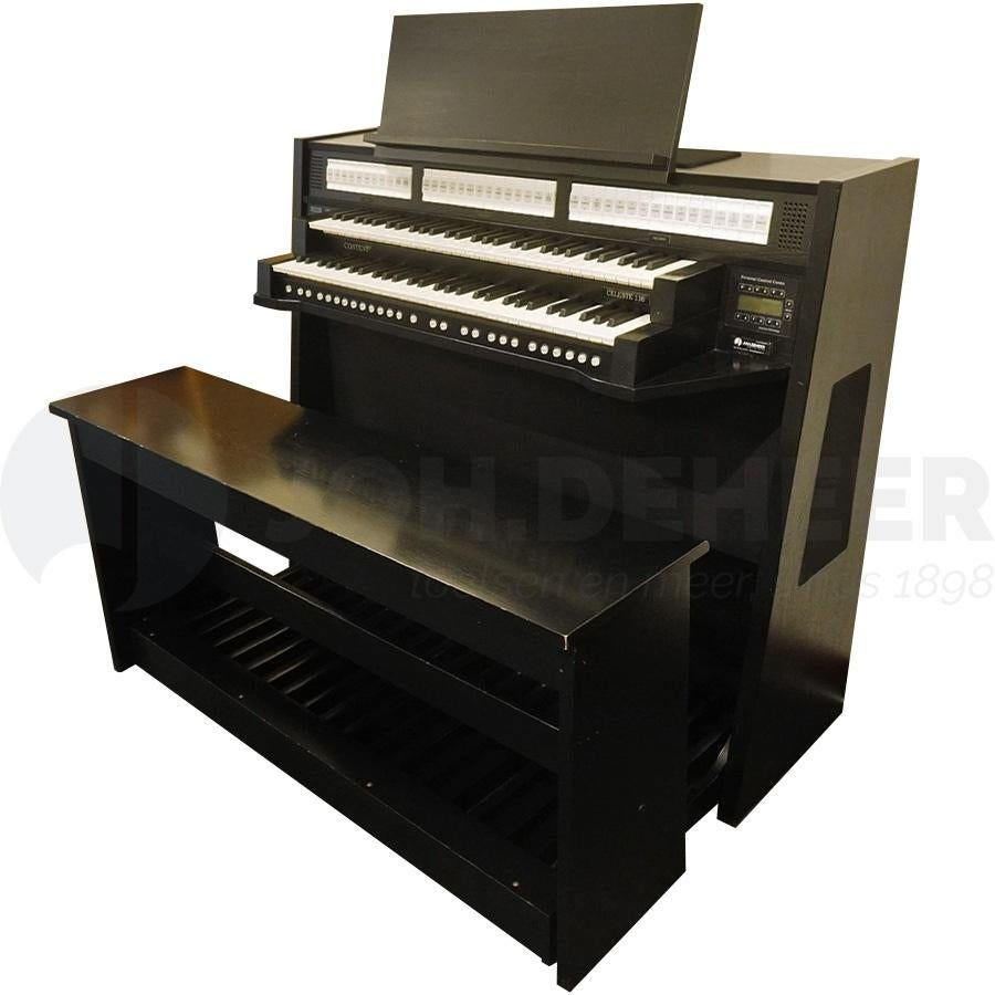 Content Celeste 236 Zwart Orgel, 2 klavieren, Gebruikt, Mariënhoef 7, 3851 ST Ermelo, Ophalen of Verzenden