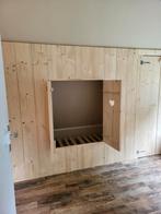 Bedstee schuine wand steigerhout, Ophalen of Verzenden