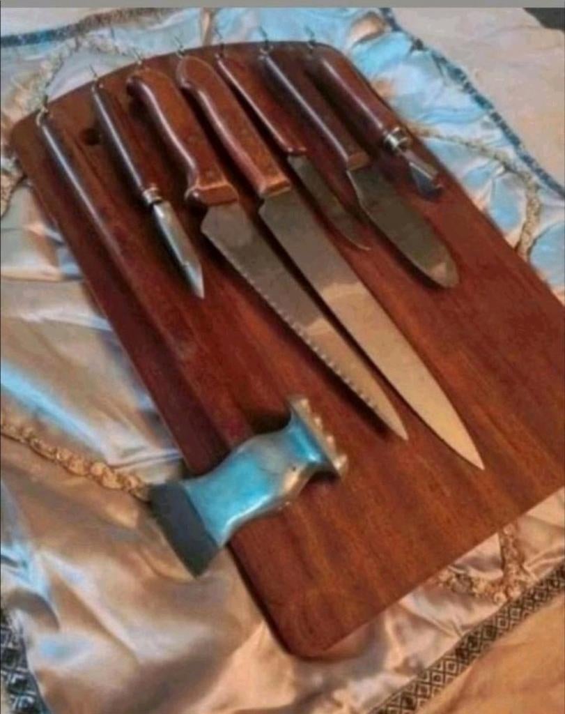 Karlsson & Nilsson carving set meat cleaver, Ophalen of Verzenden, Zo goed als nieuw, Rvs of Chroom