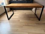 Mango Houten Eettafel 180x90x76 - Industrieel Design, Ophalen, Gebruikt, 50 tot 100 cm, 150 tot 200 cm