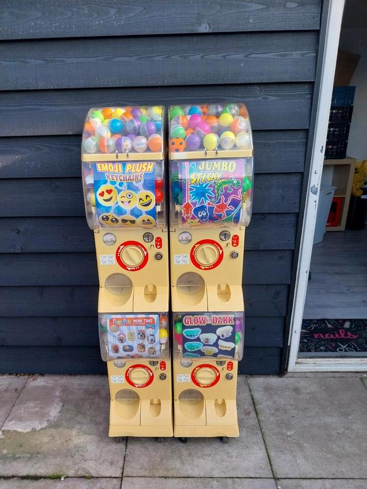 Capsule automaat draaimachine - dubbel, Verzamelen, Automaten | Overige, Gebruikt, Ophalen