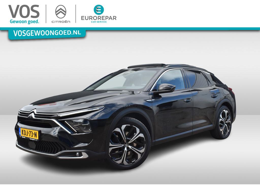 Citroën C5 X Plug-in Hybrid 225 EAT8 Shine Automaat | Leder, Auto's, Citroën, 1350 kg, Gebruikt, 4 cilinders, Zwart