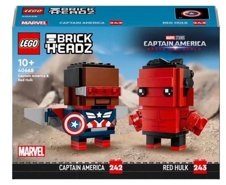 Lego 40668 - Captain America en Rode Hulk figuren, Kinderen en Baby's, Speelgoed | Duplo en Lego, Nieuw, Lego, Complete set, Ophalen of Verzenden