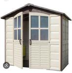 Kunststof Tuinhuisje met dubbele deuren, Tuin en Terras, Kunststof, Minder dan 200 cm, 1 raam, Ophalen