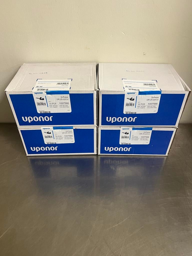 Uponor S-Press DR 25-22CU 40 stuks Nieuw partij zie foto’s, Ophalen, Nieuw, Overige typen