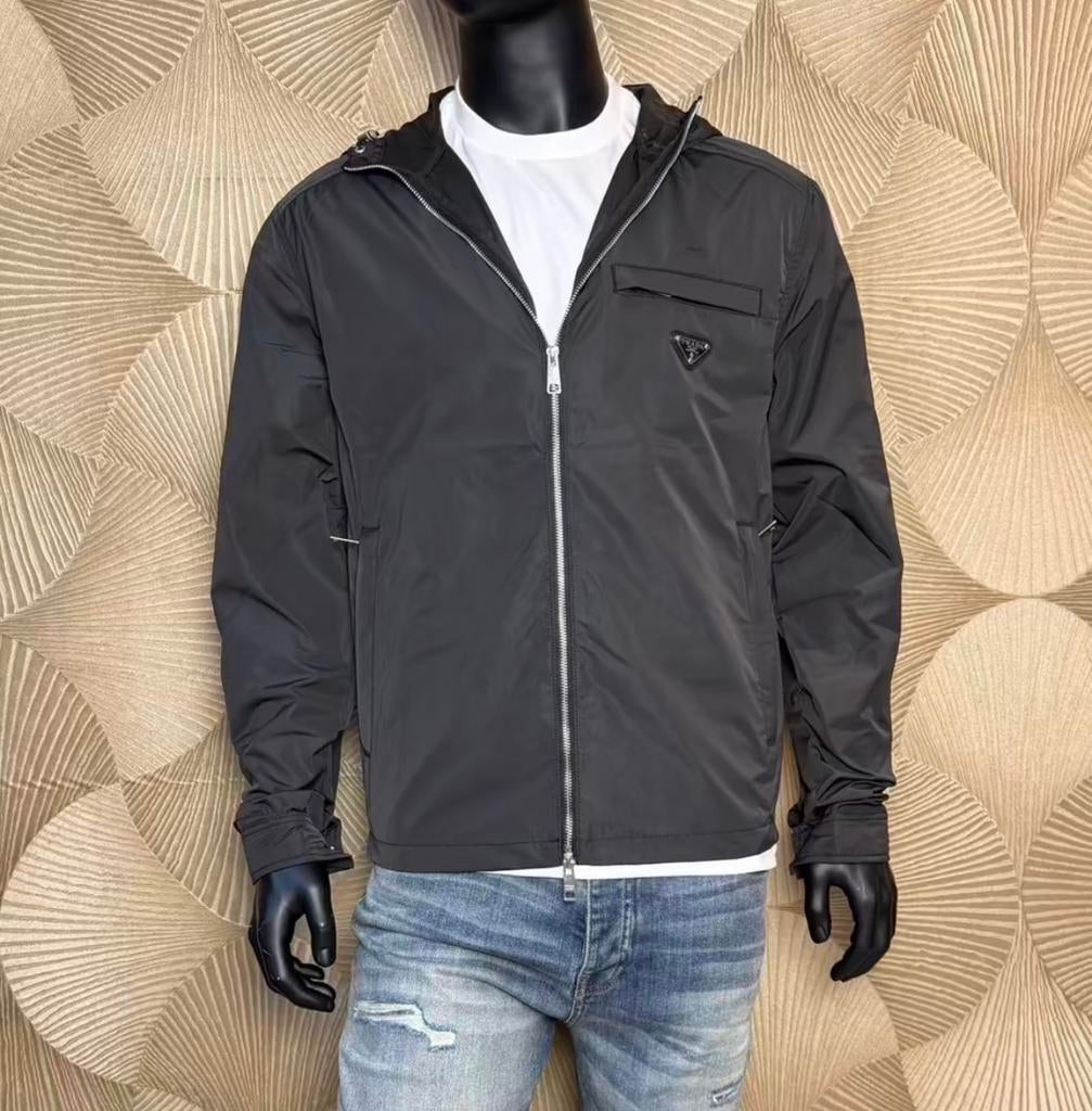 Prada jas grijs/zwart, Verzenden, Nieuw, Maat 52/54 (L), Grijs