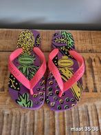 Havaianas maat 35 36 paars roze ananas teenslippers, Meisje, Overige typen, Nieuw, Ophalen of Verzenden