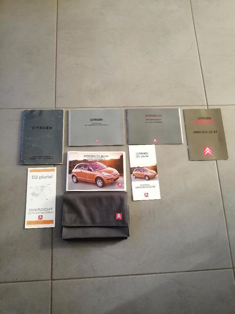 Compleet mapje boekjes CITROEN C3  pluriel  2003/2010, Auto diversen, Handleidingen en Instructieboekjes, Ophalen of Verzenden
