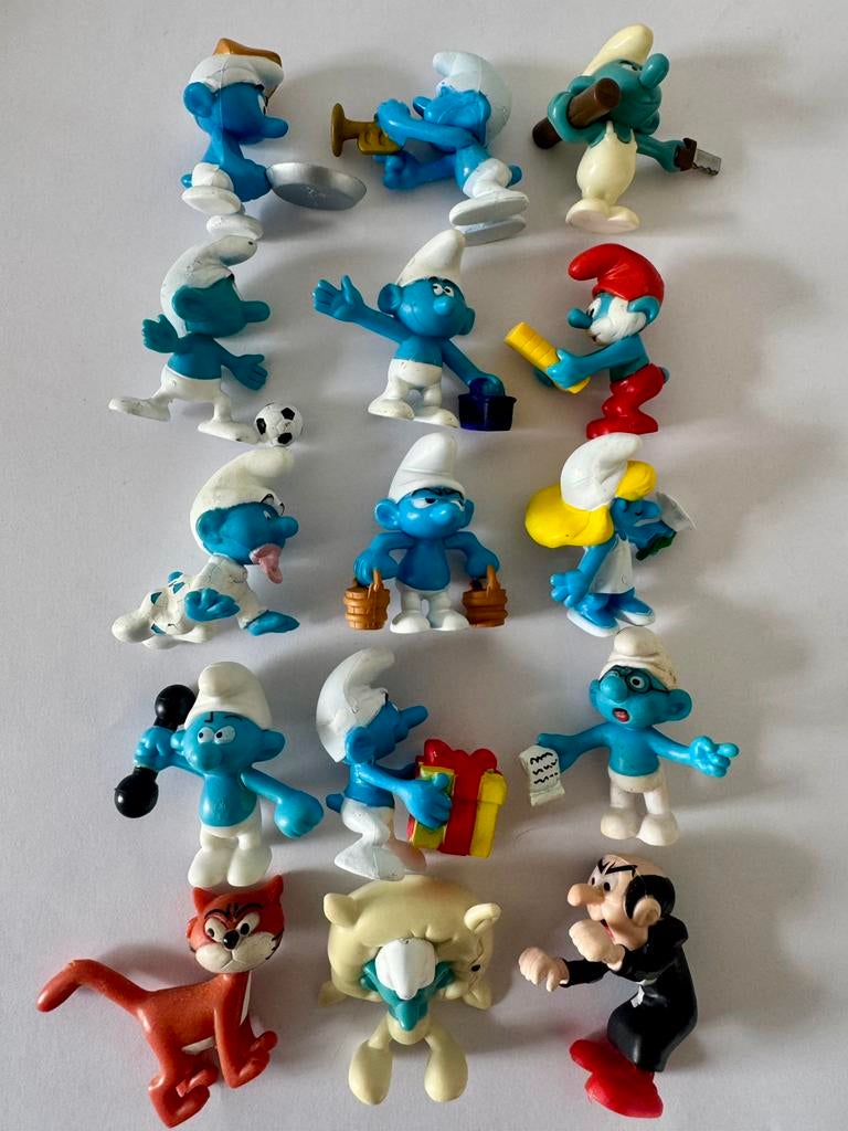 Complete Serie van 15 Smurfen Actie AH 2008, Ophalen of Verzenden, Nieuw, Verschillende Smurfen, Poppetje, Figuurtje of Knuffel