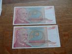 Joegoslavië 2 x 500000000000 dinar, Ophalen of Verzenden, Joegoslavië