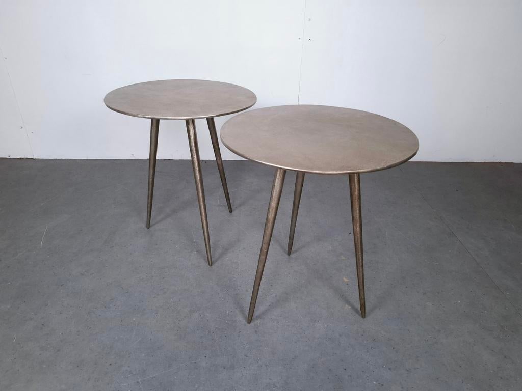 BePure Bright set stalen Salontafels | GRATIS BEZORGING, Huis en Inrichting, Tafels | Bijzettafels, Minder dan 45 cm, Minder dan 55 cm